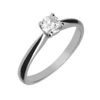 Platinum Brilliant Cut 0.41 Carat Diamond Solitaire Ring