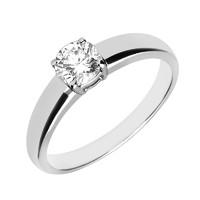 Platinum 0.53ct Diamond Round Brilliant Cut Solitaire Ring