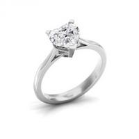 platinum heart shape diamond ring cht01 as69040ct plus esi2042ct