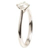 Platinum 4 Claw Single Stone 0.64ct Certificate RI243ASA(5.0)