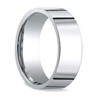 Platinum 6mm Flat Court Wedding Ring Plat 6mm 9.1GRM