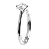 Platinum 4 Claw Single Stone 0.64ct Certificate RI243ASA(5.0)