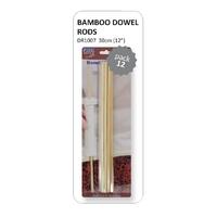 PME Bamboo Dowel Rods Pack of 12