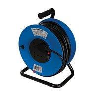 Pmaster Cable Reel 240v Freestanding 13a 50m 4 Socket