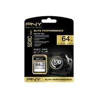 PNY Elite Performance 64GB SDXC UHS-I flash memory card