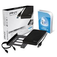 Pny Ssd Upgrade Kit Consisting Of 2.5\'\' Usb 3.0 External Enclosure , 2.5 \'\' To 3.5\'\' Bay, screws, screwdriver, sata Iii Data Cable