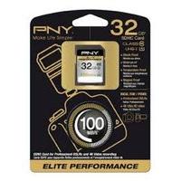 pny elite performance 32gb sdhc uhs i flash memory card