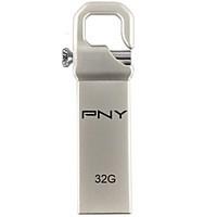 PNY Hook Attaché 32GB USB Flash Drive Metal Style