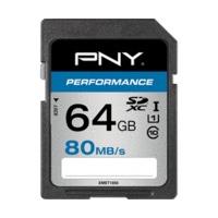 pny sdxc performance 64gb class 10 uhs i u1 sd64gper80 ef