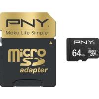 PNY microSDXC Elite Performance 64GB Class 10 UHS-I (SDU64G10ELIPER-EF)