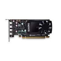 PNY NVIDIA Quadro P600 DVI 4x Mini DP 2 GB LP GDDR5 PCI Express Professional Graphic Card - Black