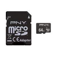 Pny 64gb Micro Sd Hc Class 10 Flash Card With Sd Adapter