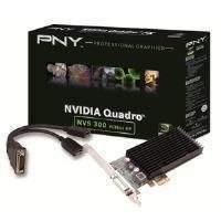 PNY NVIDIA NVS 300 Graphics Card 512MB DDR3 PCI-Express 2.0 x1 with DMS59 to Dual DisplayPort Adaptor Cable (Retail)