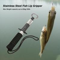 Portable Stainless Steel Fish Lip Gripper Grabber Fish Grip Grab Fish Holder Fishing Tool Fishing Tackle 25kg Capacity
