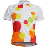 Polaris Girls Spot SS Jersey White/Polka Dot