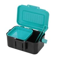 Portable Fishing Lure Box Case Live Lure Bait Hook Earthworm Carrying Case Waist Fishing Tackle Box