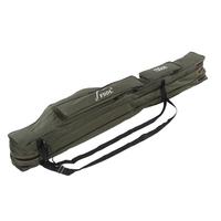 Portable Folding Fishing Rod Carrier Canvas Fishing Pole Tools Storage Bag Case Fishing Gear Tackle