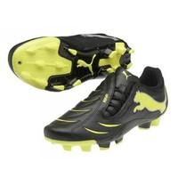 PowerCat 3.10 FG Rugby Boots Black/Yellow - size 9