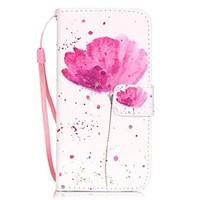 Poppies Pattern Material PU Card Holder Leather for iPhone 7 7 Plus 6s 6 Plus SE 5s 5 5C 4S