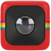 Polaroid Cube+ Wi-Fi 1440p Lifestyle Action Camera with MicroSD Card and Polaroid Bumper Case - Red