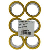 Polypropylene Tape 50x66 Yellow 62050662 - 6 Pack