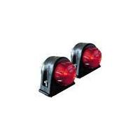 Positional lights, red and white, robust rubber housing, 2 pieces