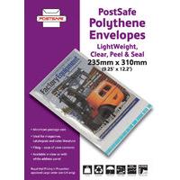 POSTSAFE LWGHT POLY ENV 235X310 CLR P100