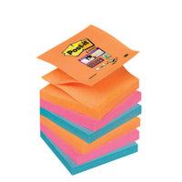 Postit Ss Znotes Glow 76x76mm Ast Pk6