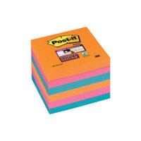 Postit Ss Col Notes Glow 76x76mm Ast Pk6