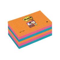 postit ss col notes glow 76x127mm ast p6