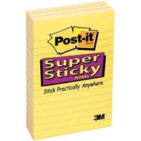 postit note super sticky 152x102 rld ylw 6 pack