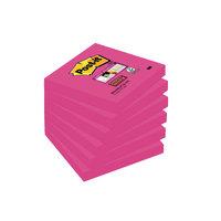 postit super sticky 76x76mm fuchsia pk6