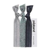 popband london glitterball silver hair ties x 3