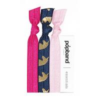 popband london unicorn hair ties x 3