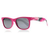 polaroid junior p0300 sunglasses pink camouflage tcsy2 polariserade