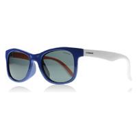 Polaroid Junior PLD8001S Sunglasses Blue / Orange / White T20 Polariserade 45mm