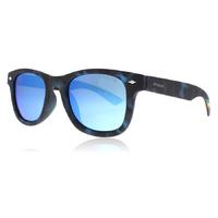 polaroid junior pld8009n sunglasses havana blue sec 45mm