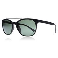 police game5 sunglasses matte black u28p polariserade 53mm