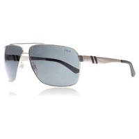 polo 3088 sunglasses matte silver black 9046 87