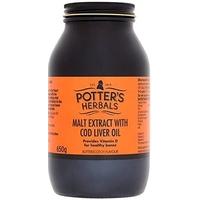 Potters Malt Extract & Cod Liver Oil Butterscotch