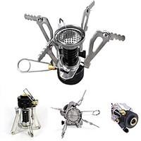 Portable Collapsible Outdoor Camping Backpacking Stove Butane/Butane-Propane Burner with Piezo Ignition System