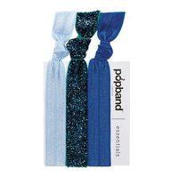 Popband - Essentials - Hairties - Glitterball Blue 3pk