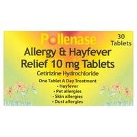pollenase allergy hayfever relief 10mg
