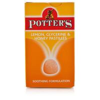 Potters Lemon Glycerine & Honey Pastilles