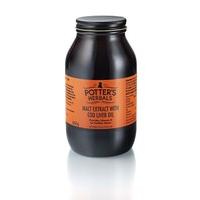 Potters Malt Extract & Cod Liver Oil Butterscotch 650ml