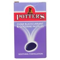 Potter`s Clear Blackcurrant &amp; Glycerine Pastilles 45g