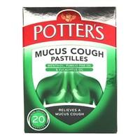 potters mucus cough pastilles 20 pastiles