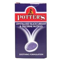 Potter`s Crystallised Blackcurrant &amp; Glycerine Pastilles 45g