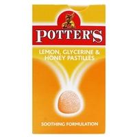 Potters Lemon Glycerine & Honey Pastilles