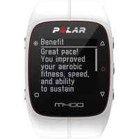 polar m400 gps watch with heart rate monitor hrm white